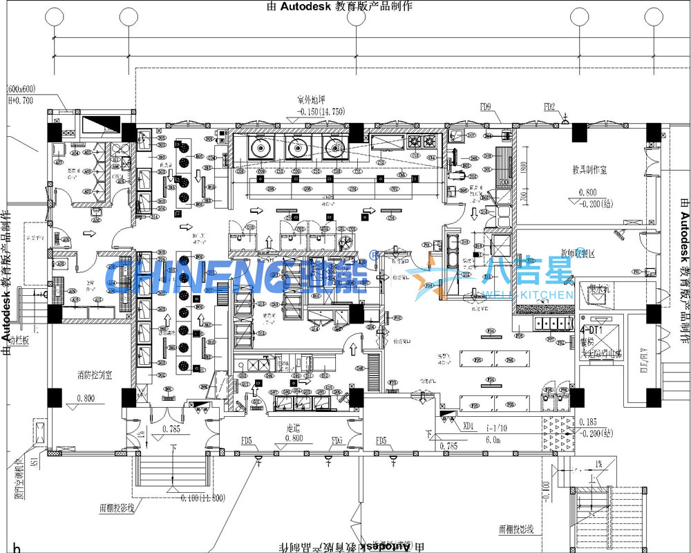 深圳光明璽云幼兒園a級食堂廚房工程設(shè)計(jì)圖